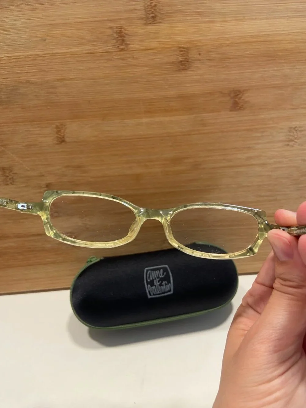 Anne et Valentin Douba 0158 Vintage Oval Frames w/ Case